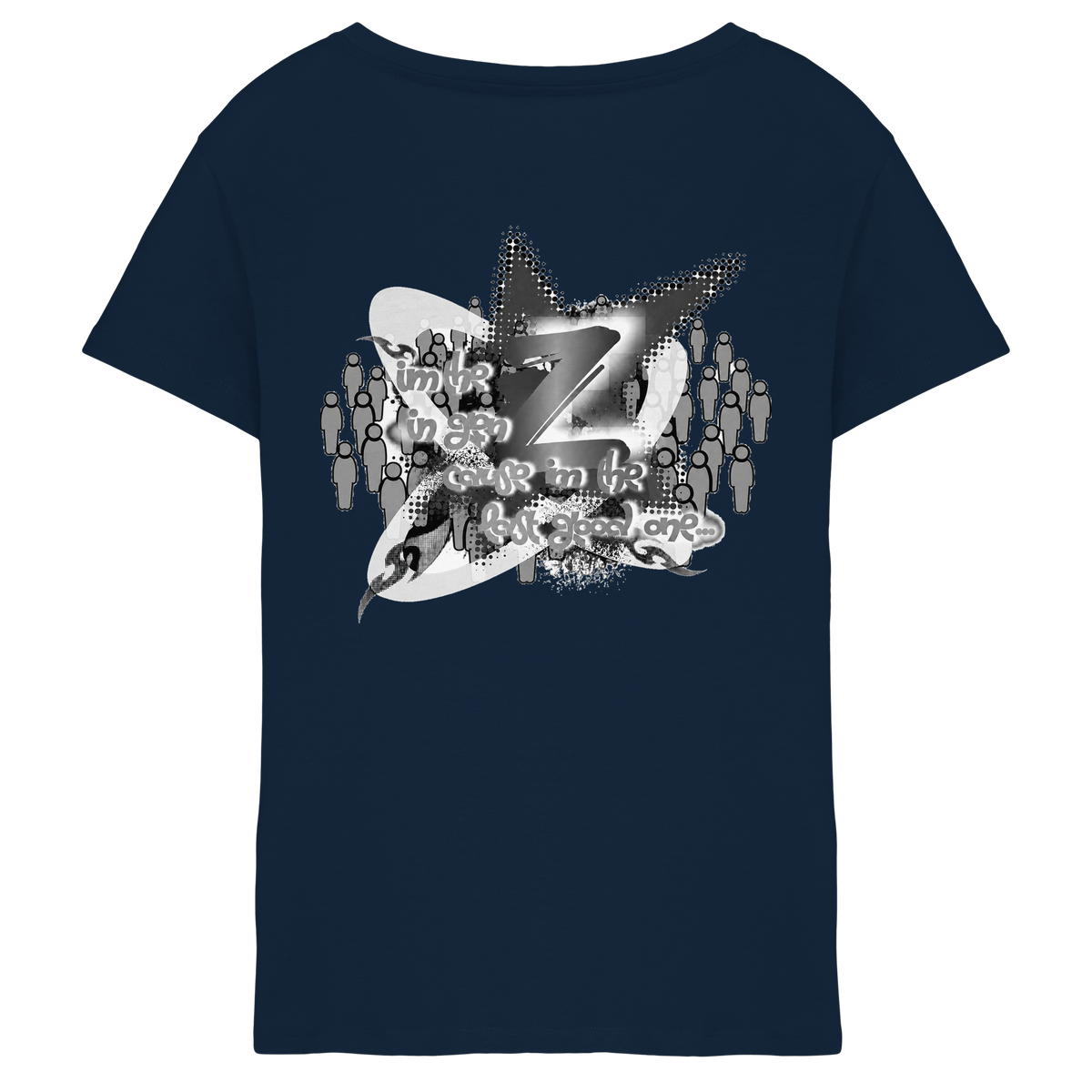 The Rebellion Z BASiCS - T-shirt da donna con scollo a V