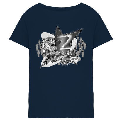 The Rebellion Z BASiCS - T-shirt da donna con scollo a V