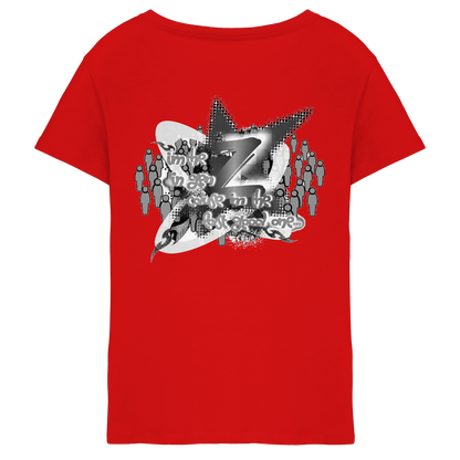 The Rebellion Z BASiCS - T-shirt da donna con scollo a V