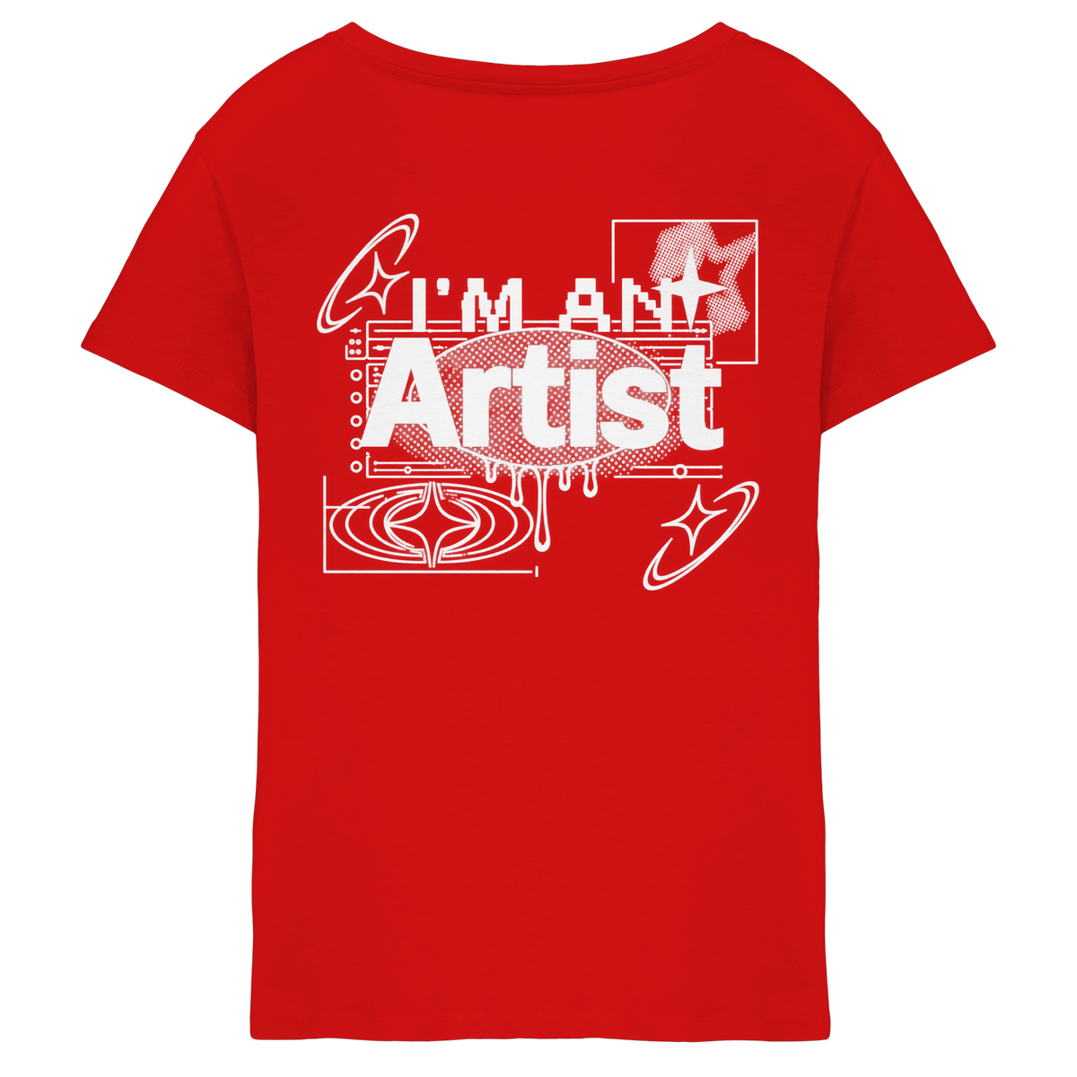 The Artist BASiCS - Kadın V Yaka Tişört