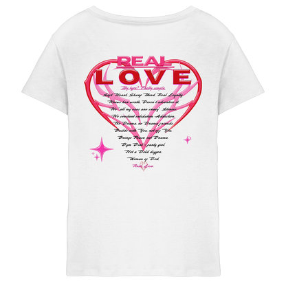 The Real Love - Ladies V-Neck Shirt