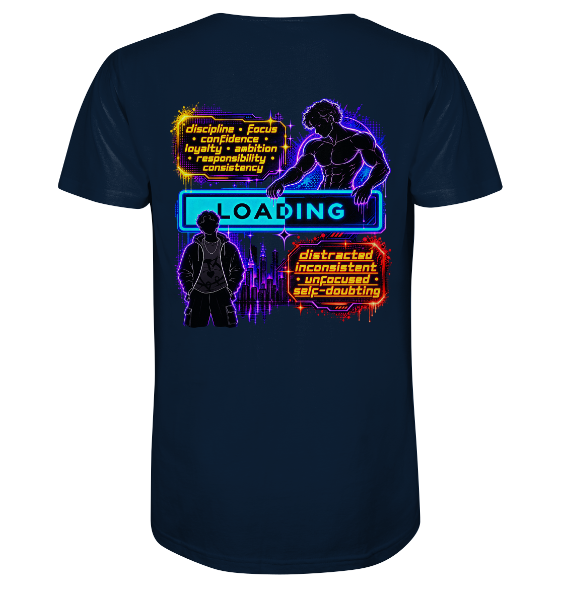 LOADiNG - Mens Organic V-Neck Shirt