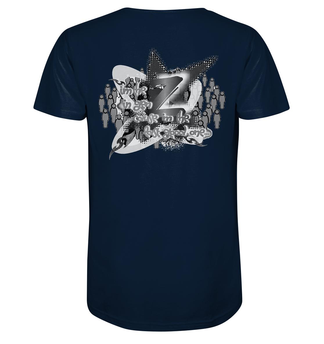 The Rebellion Z BASiC – Herren-T-Shirt mit V-Ausschnitt aus Bio-Baumwolle