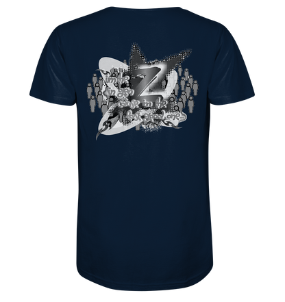 The Rebellion Z BASiC – Herren-T-Shirt mit V-Ausschnitt aus Bio-Baumwolle