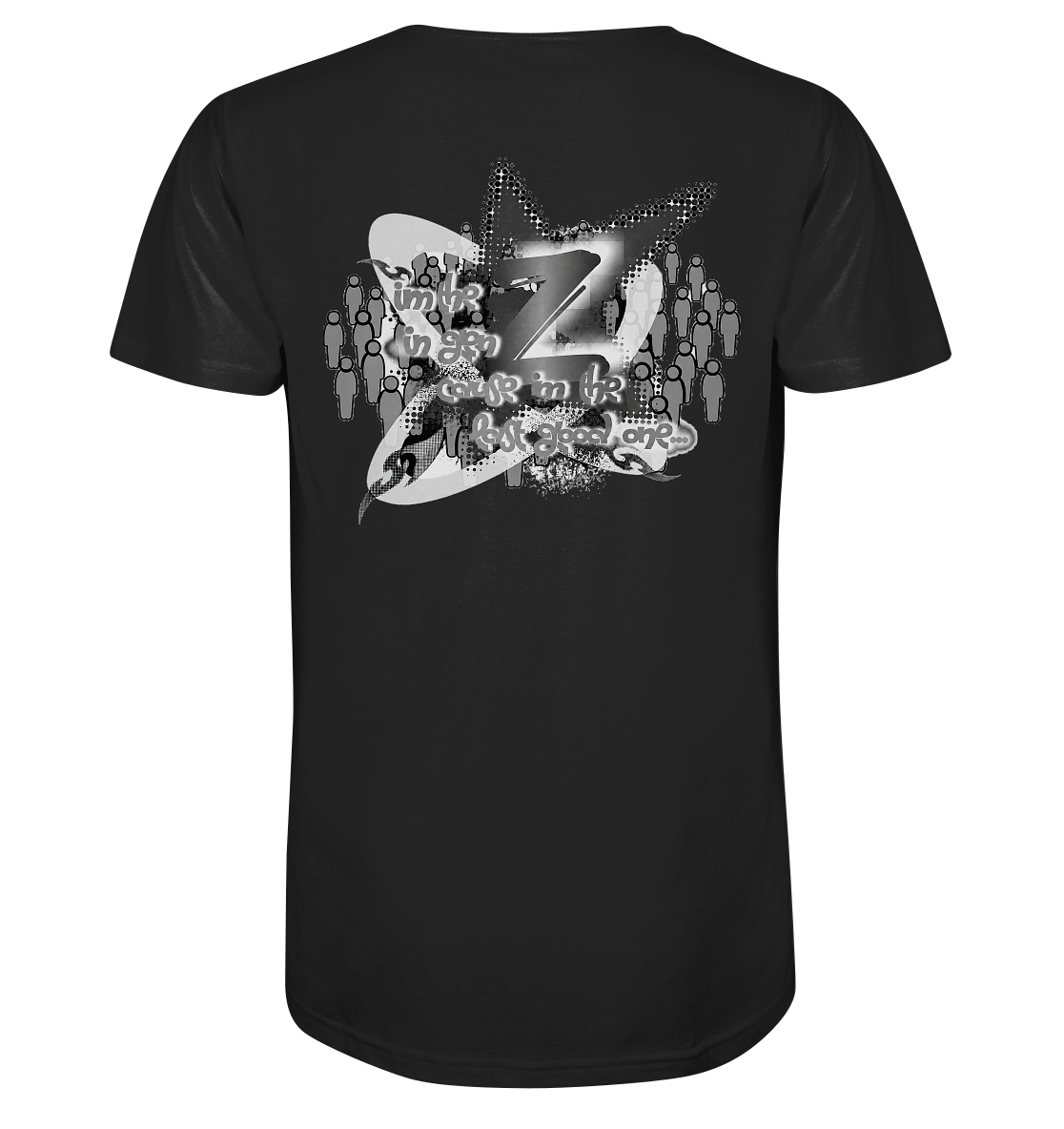 The Rebellion Z BASiC – Herren-T-Shirt mit V-Ausschnitt aus Bio-Baumwolle
