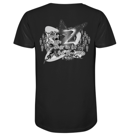 The Rebellion Z BASiC – Herren-T-Shirt mit V-Ausschnitt aus Bio-Baumwolle
