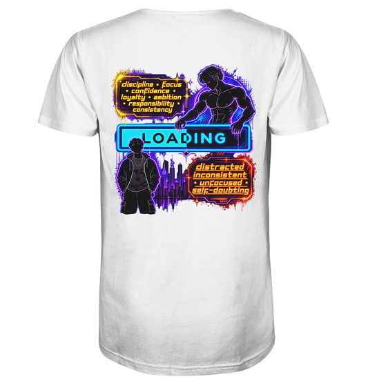 LOADiNG - Mens Organic V-Neck Shirt