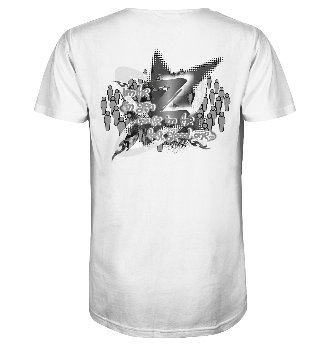 The Rebellion Z BASiC – Herren-T-Shirt mit V-Ausschnitt aus Bio-Baumwolle