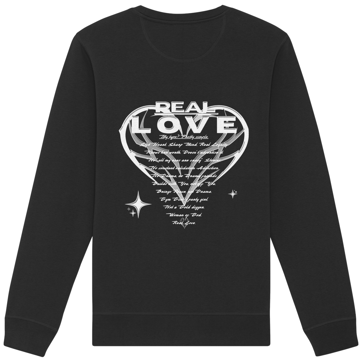 The REAL LOVE BASiCS - Organic Basic Unisex Sweatshirt