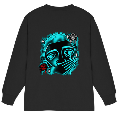 The Meme - T-shirt a maniche lunghe oversize pesante in cotone biologico