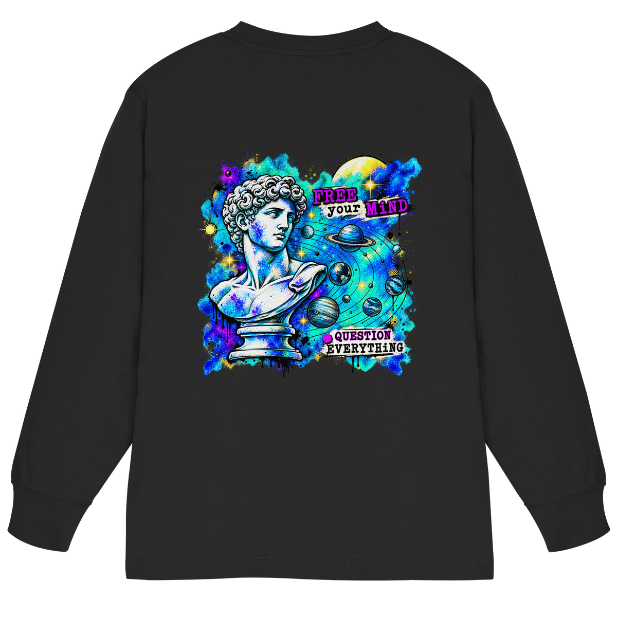 The Philosopher - Organic Heavy Oversized Longsleeve T-Shirt