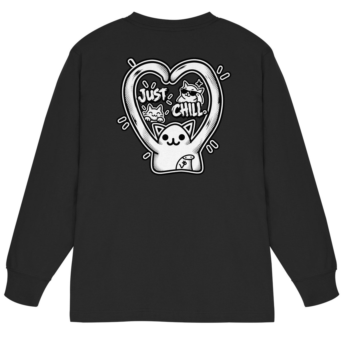 low CORTiSOL - T-shirt a maniche lunghe oversize pesante biologica