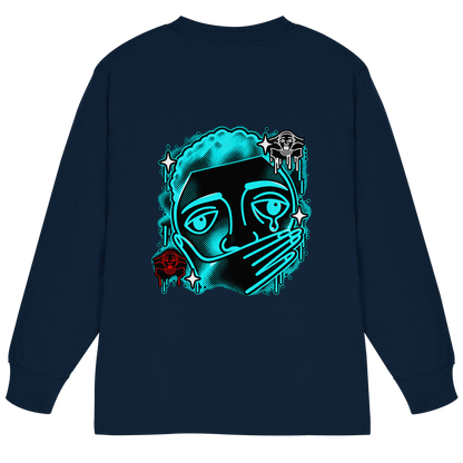 The Meme - T-shirt a maniche lunghe oversize pesante in cotone biologico