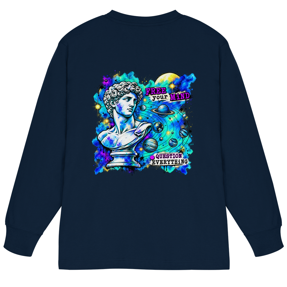 The Philosopher - Organic Heavy Oversized Longsleeve T-Shirt