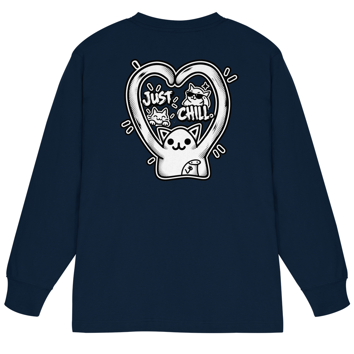 low CORTiSOL - T-shirt a maniche lunghe oversize pesante biologica