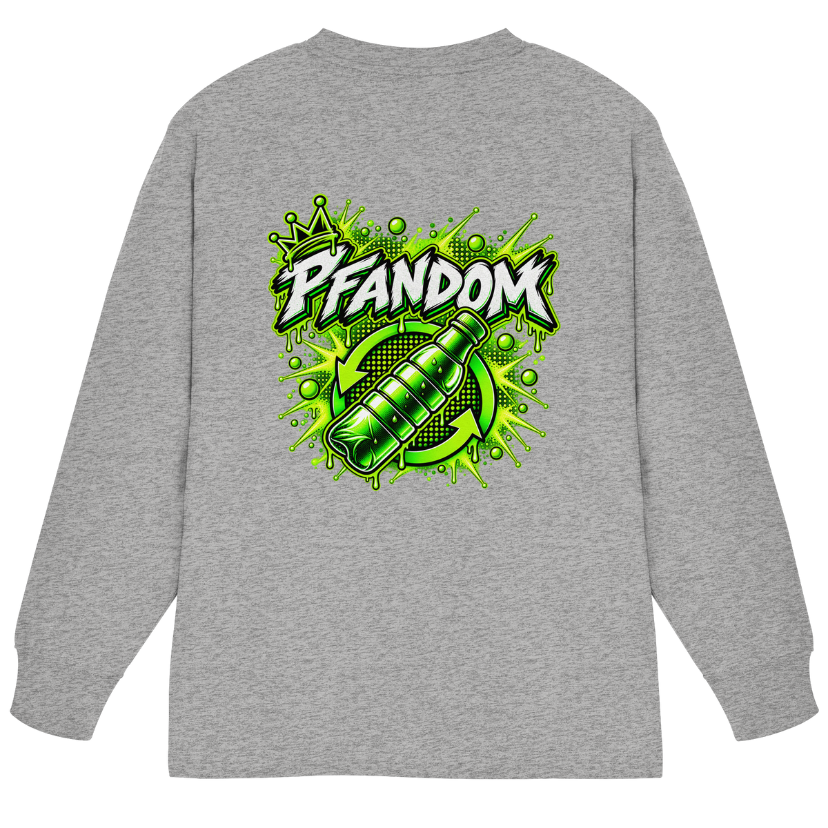 PFANDOM - Maglia a maniche lunghe oversize biologica pesante