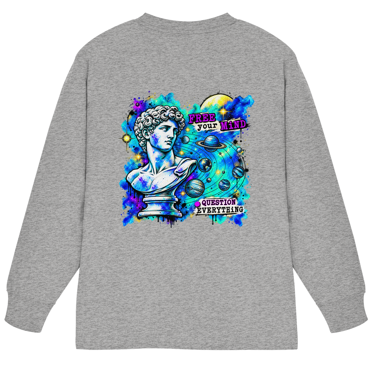 The Philosopher - Organic Heavy Oversized Longsleeve T-Shirt