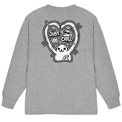 low CORTiSOL - T-shirt a maniche lunghe oversize pesante biologica