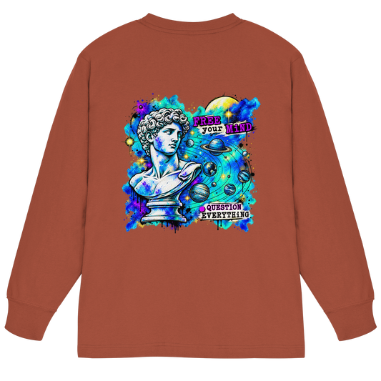 The Philosopher - Organic Heavy Oversized Longsleeve T-Shirt