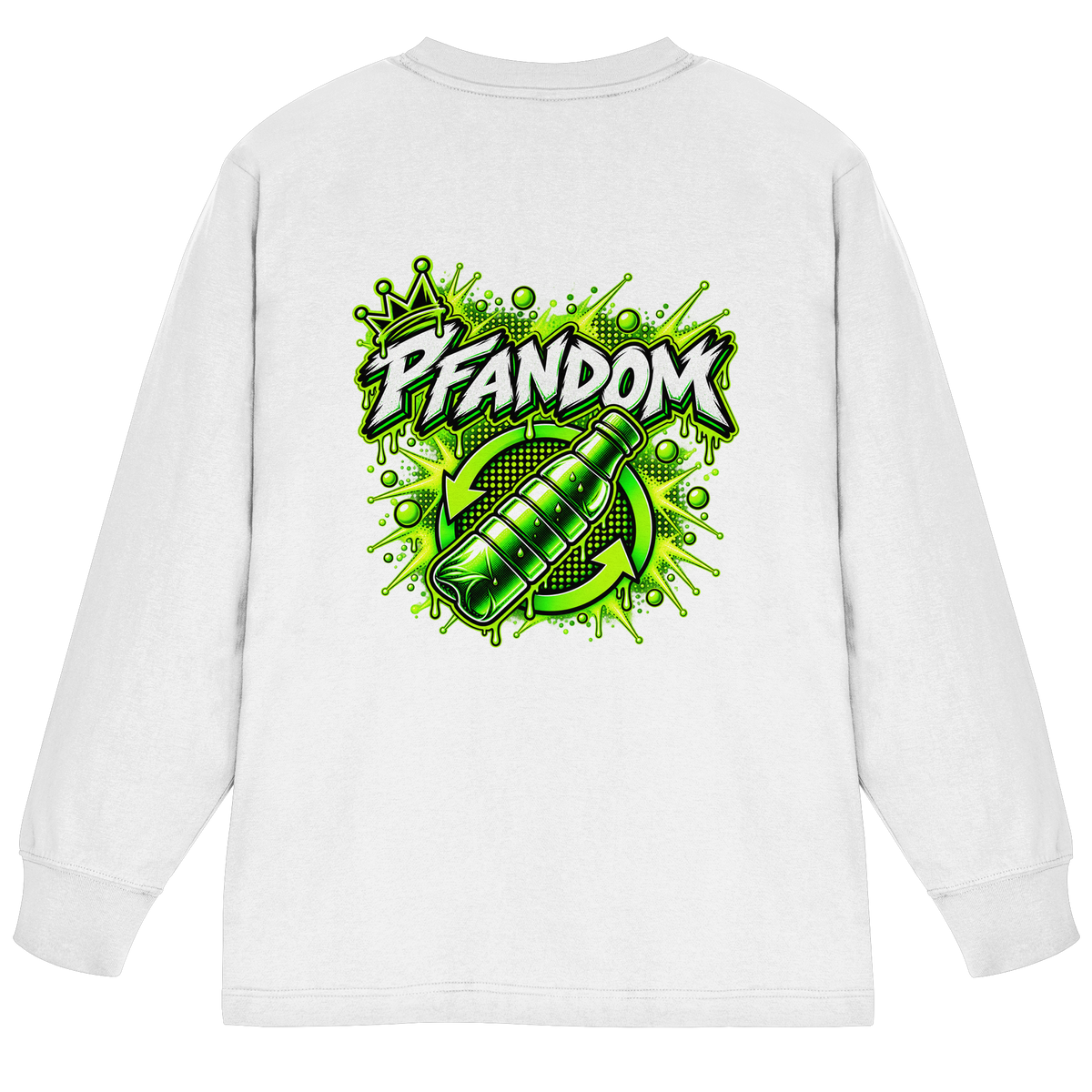 PFANDOM - Maglia a maniche lunghe oversize biologica pesante