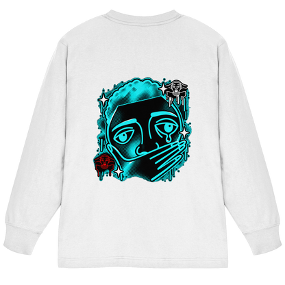 The Meme - T-shirt a maniche lunghe oversize pesante in cotone biologico