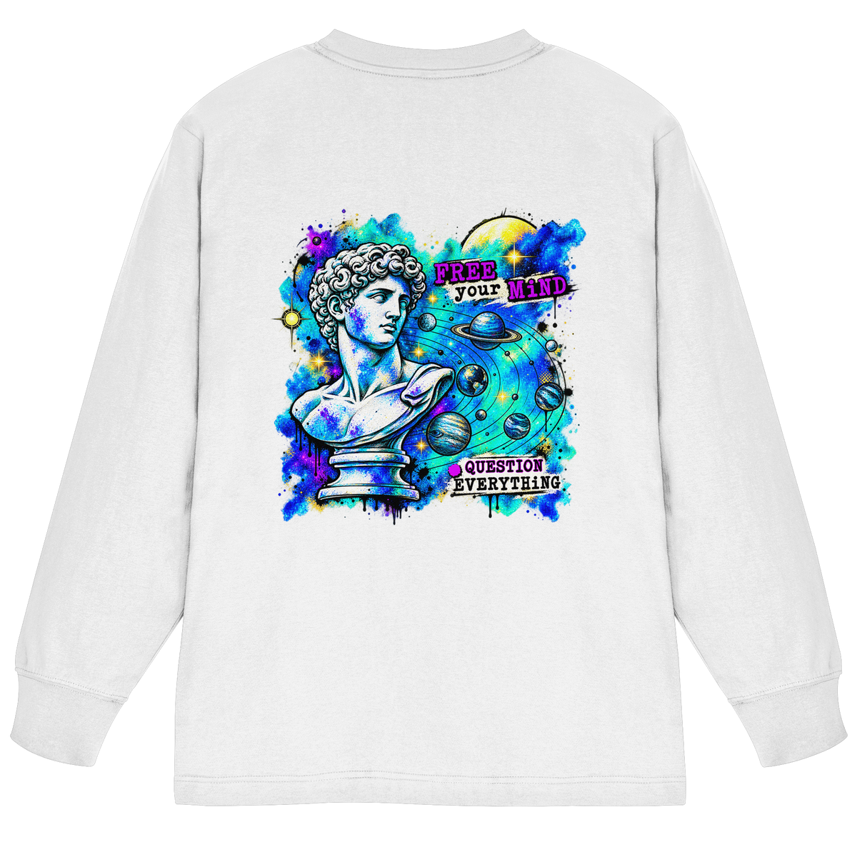 The Philosopher - Organic Heavy Oversized Longsleeve T-Shirt