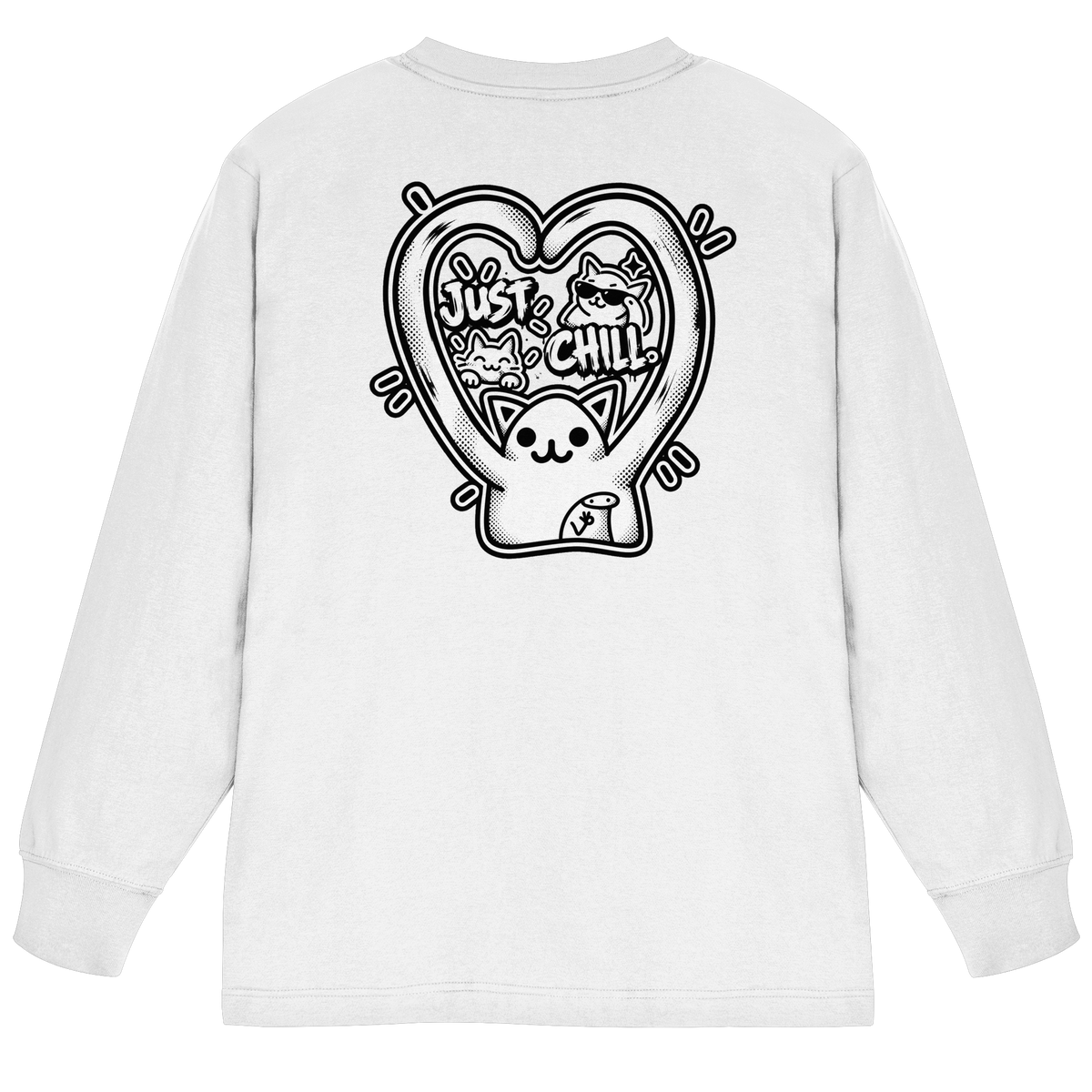 low CORTiSOL - T-shirt a maniche lunghe oversize pesante biologica