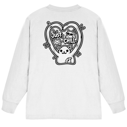 low CORTiSOL - T-shirt a maniche lunghe oversize pesante biologica
