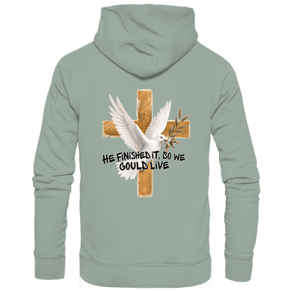 Collezione Savior - Felpa con cappuccio organica