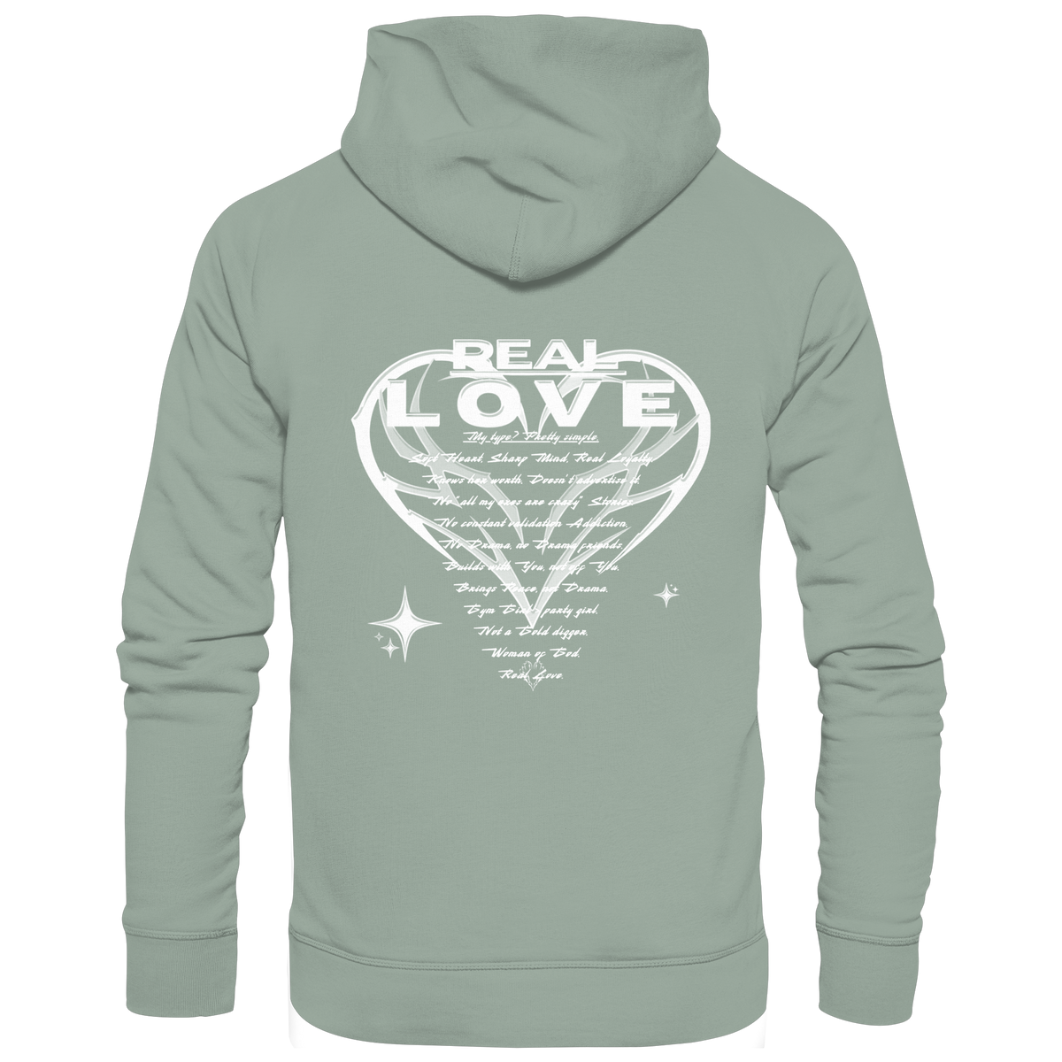 Die REAL LOVE BASiCS - Bio-Hoodie