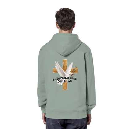 Collezione Savior - Felpa con cappuccio organica