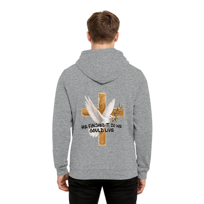 Collezione Savior - Felpa con cappuccio organica B&C
