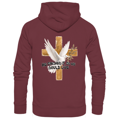 Collezione Savior - Felpa con cappuccio organica