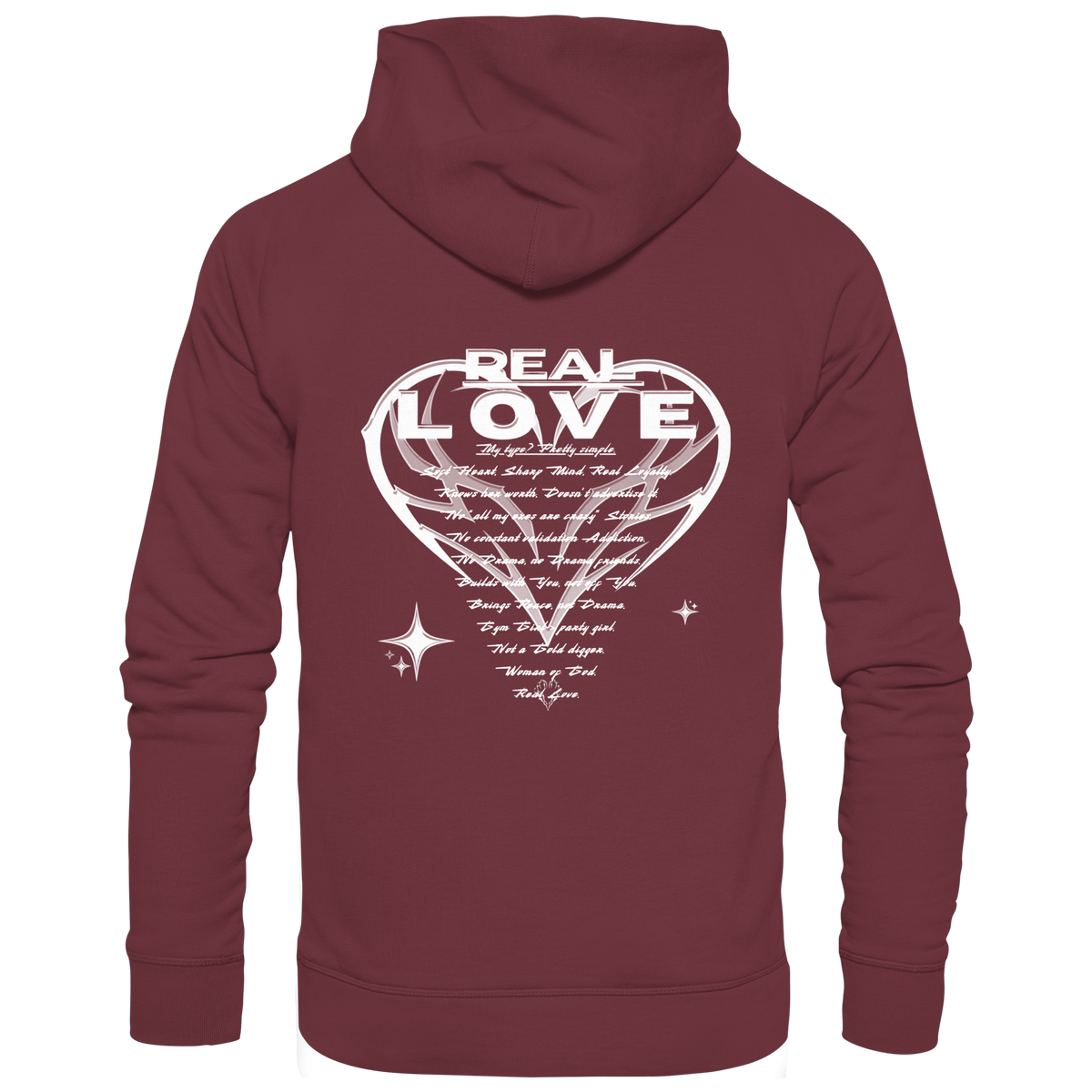 Die REAL LOVE BASiCS - Bio-Hoodie