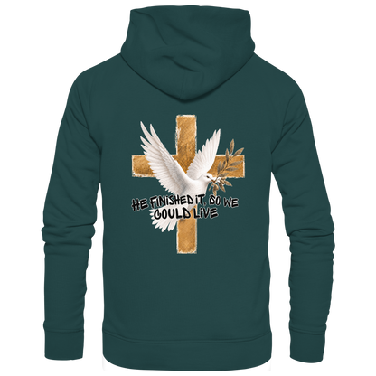 Collezione Savior - Felpa con cappuccio organica