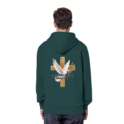 Collezione Savior - Felpa con cappuccio organica