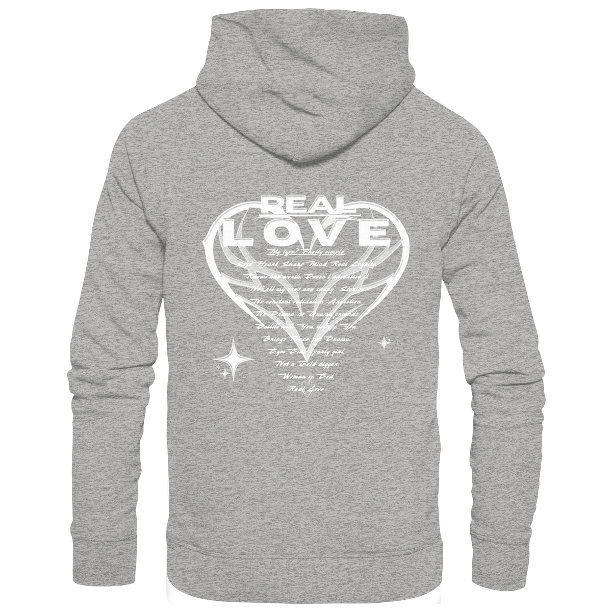Die REAL LOVE BASiCS - Bio-Hoodie