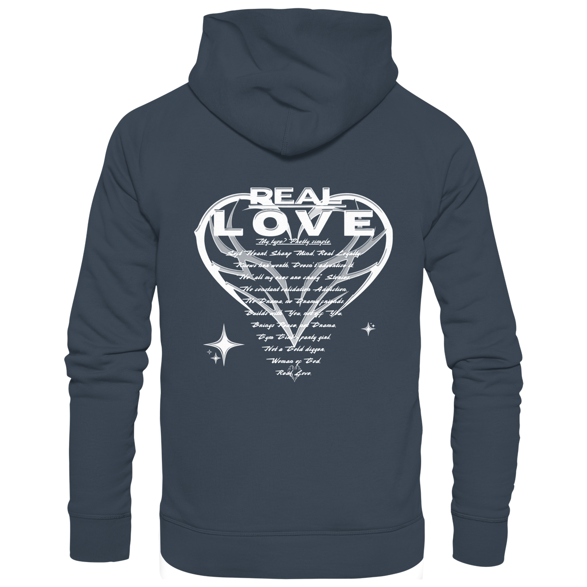 Die REAL LOVE BASiCS - Bio-Hoodie