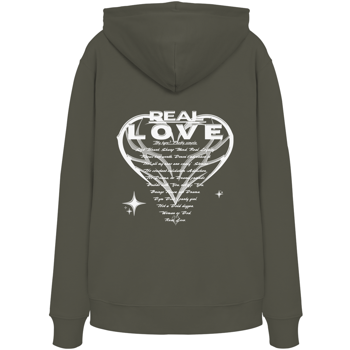 Die REAL LOVE BASiCS - Bio-Hoodie