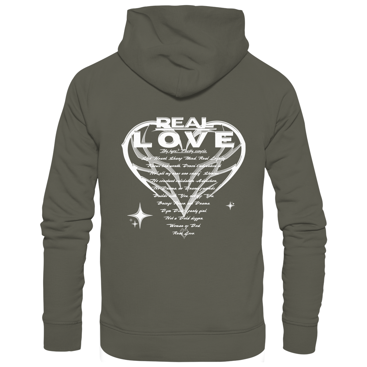 Die REAL LOVE BASiCS - Bio-Hoodie