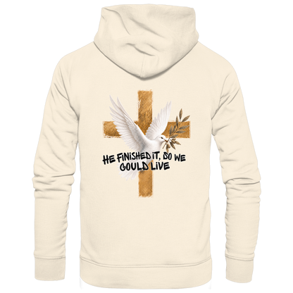 Collezione Savior - Felpa con cappuccio organica
