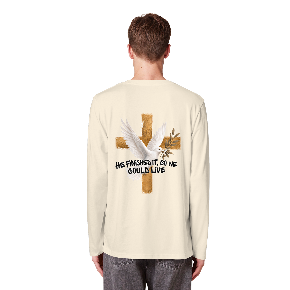 Collezione Savior - T-shirt a maniche lunghe biologica