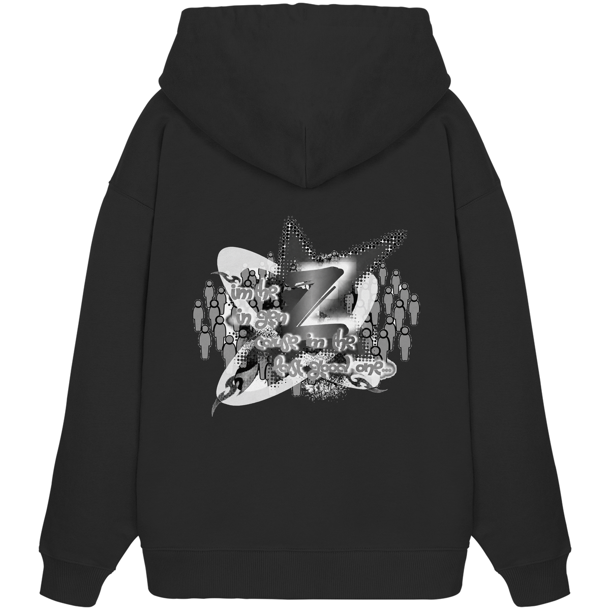The Rebellion Z BASiC - Organik Oversize Kapüşonlu Sweatshirt
