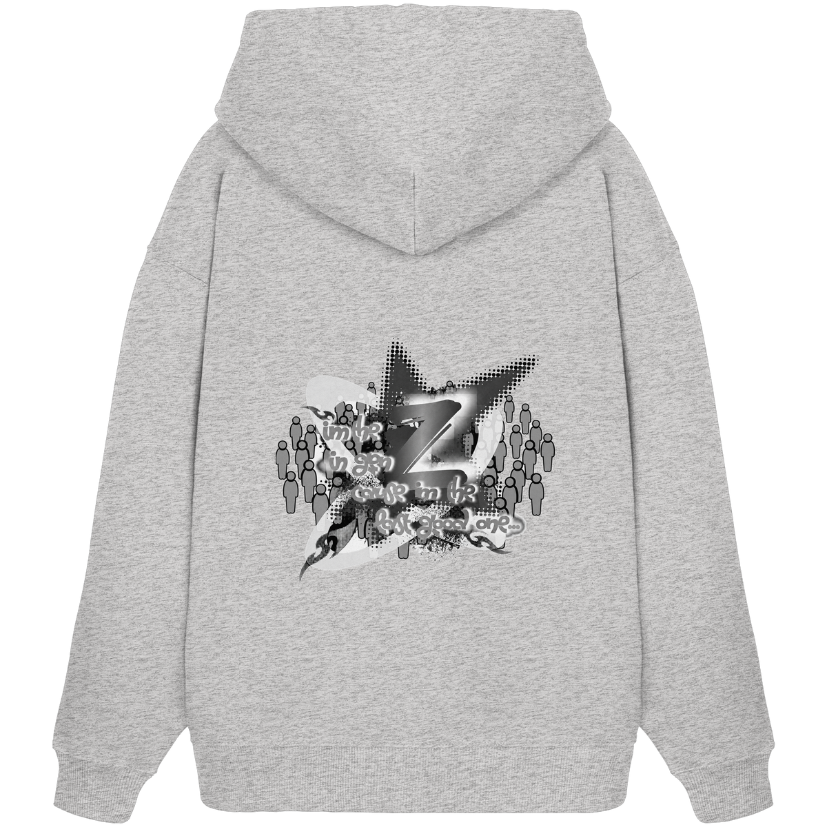 The Rebellion Z BASiCS - Organik Oversize Kapüşonlu Sweatshirt
