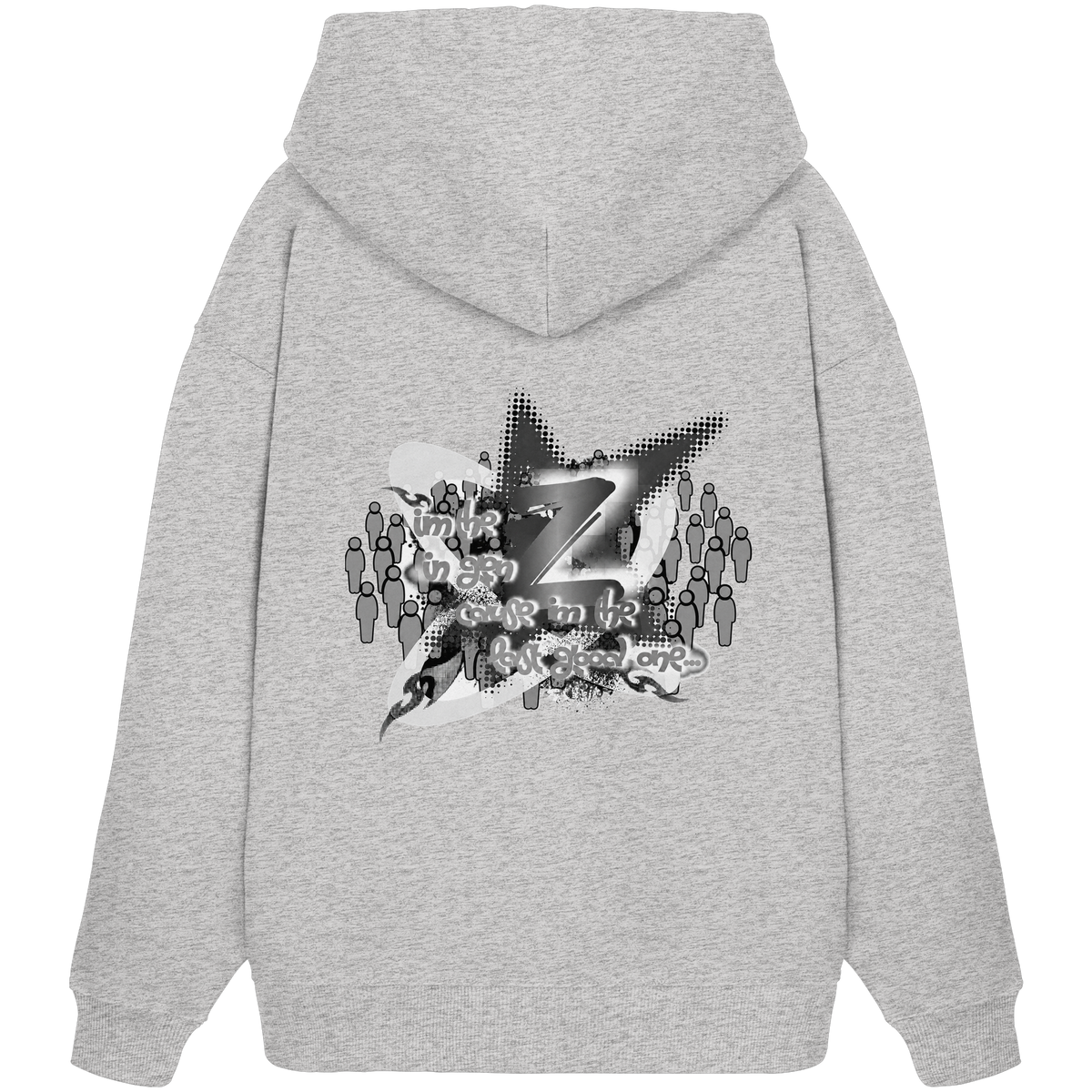 The Rebellion Z BASiC - Organik Oversize Kapüşonlu Sweatshirt