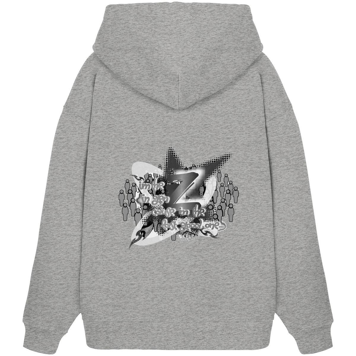 The Rebellion Z BASiCS - Organik Oversize Kapüşonlu Sweatshirt