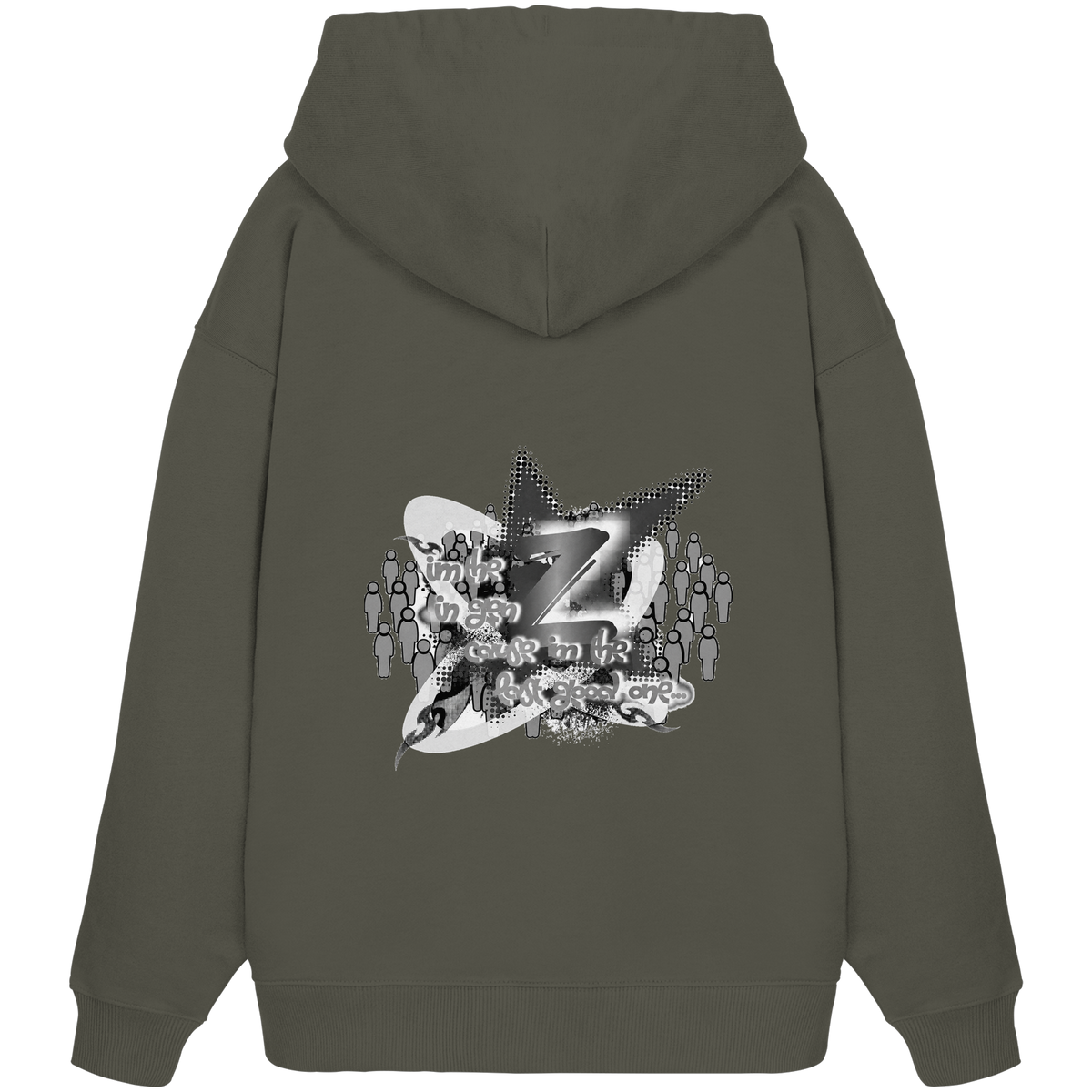 The Rebellion Z BASiCS - Organik Oversize Kapüşonlu Sweatshirt