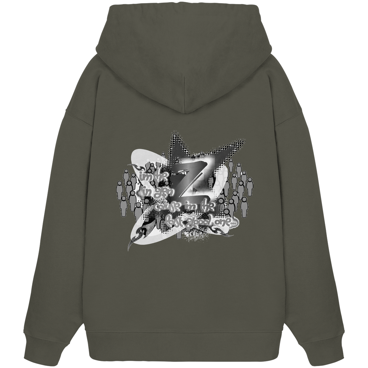The Rebellion Z BASiC - Organik Oversize Kapüşonlu Sweatshirt