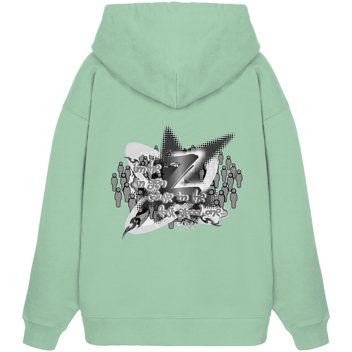 The Rebellion Z BASiC - Organik Oversize Kapüşonlu Sweatshirt