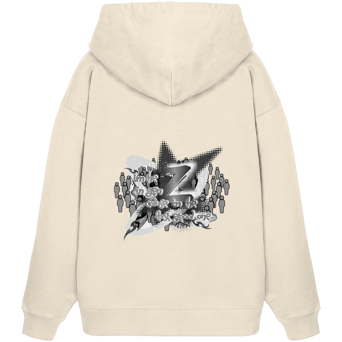 The Rebellion Z BASiCS - Organik Oversize Kapüşonlu Sweatshirt